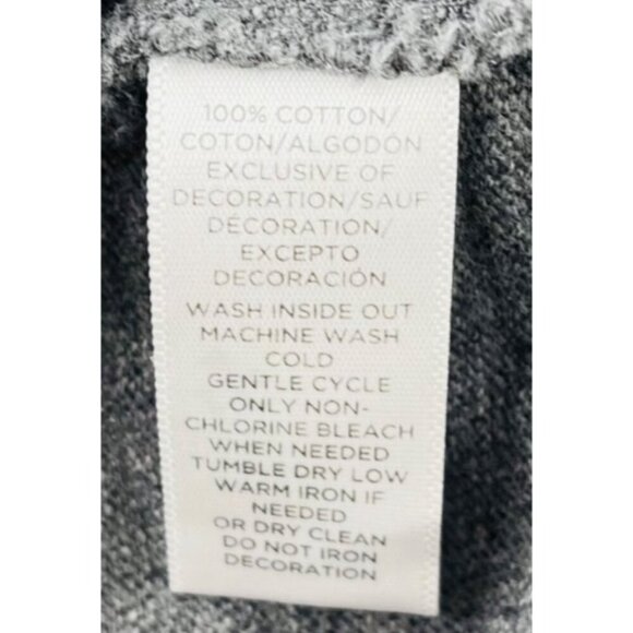 Loft Womens Gray Embroidered Bell Sleeve Top Size Medium Knit Pullover - Picture 3 of 5